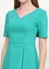 Платье бирюзового цвета с коротким рукавом 2 - интернет-магазин Natali Bolgar