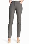 Зауженные брюки серого цвета с принтом 1 - интернет-магазин Natali Bolgar