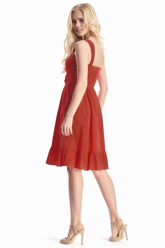 Красное платье в горох  3 - интернет-магазин Natali Bolgar