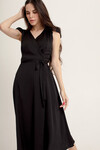  Платье на запах черного цвета 3 - интернет-магазин Natali Bolgar
