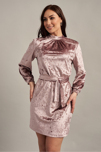 Бархатное платье розового цвета   – Natali Bolgar
