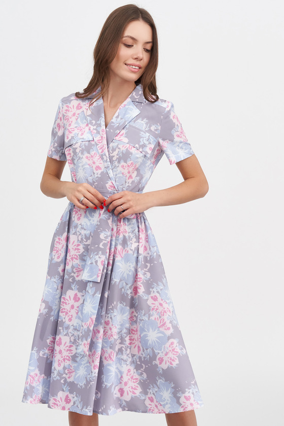 Платье-рубашка в цветочном принте 3 - интернет-магазин Natali Bolgar