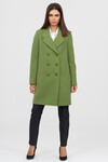 Двубортное пальто зеленого цвета - интернет-магазин Natali Bolgar