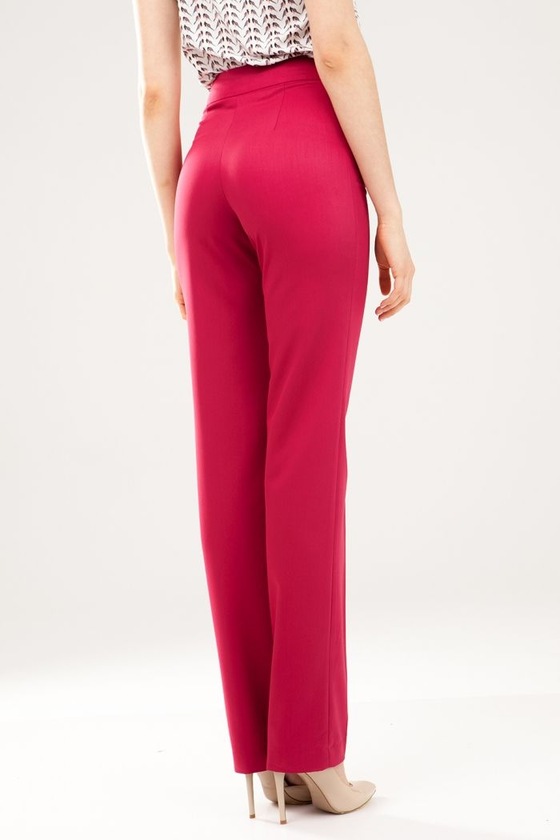 Прямые брюки со стрелками ягодного оттенка 3 - интернет-магазин Natali Bolgar