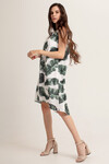 Платье-трапеция с тропическим принтом 1 - интернет-магазин Natali Bolgar