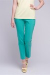 Зауженные брюки зеленого цвета 1 - интернет-магазин Natali Bolgar