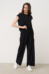Чорні штани зі стрілками з трикотажу 2 - интернет-магазин Natali Bolgar