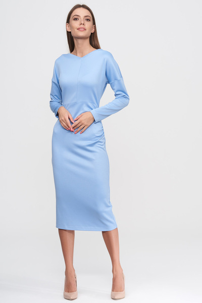 Платье-миди небесно-голубого цвета  – Natali Bolgar
