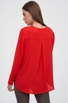 Шифоновая блуза красного цвета 1 - интернет-магазин Natali Bolgar