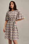 Свободное платье с цветочным принтом 3 - интернет-магазин Natali Bolgar
