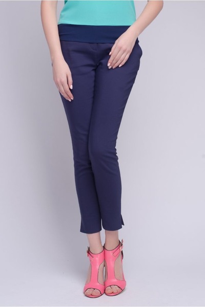 Укороченные брюки с боковыми разрезами  – Natali Bolgar