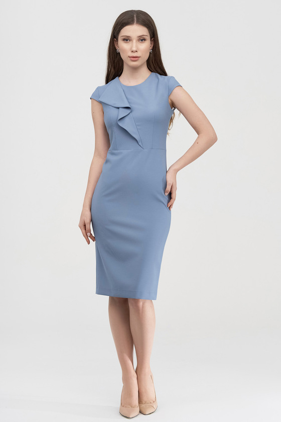 Сукня-футляр блакитного кольору 1 - интернет-магазин Natali Bolgar