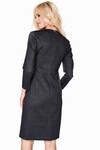 Классическое платье темно-серого цвета 1 - интернет-магазин Natali Bolgar