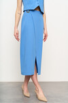Голубая юбка з запахом 3 - интернет-магазин Natali Bolgar