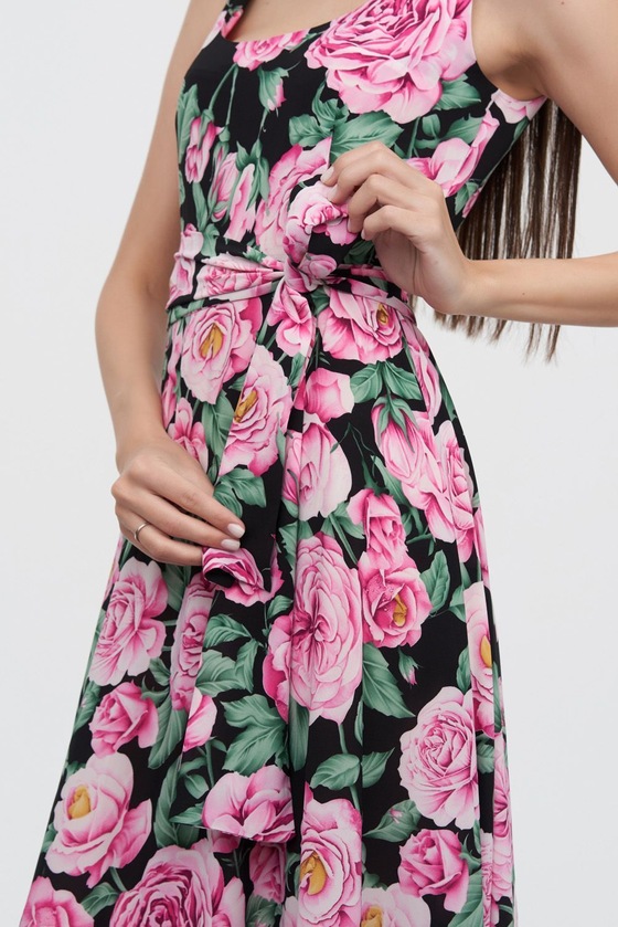 Длинное платье с принтом роз 4 - интернет-магазин Natali Bolgar