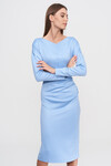 Платье-миди небесно-голубого цвета 1 - интернет-магазин Natali Bolgar