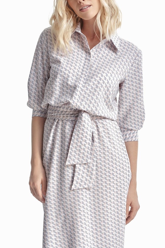 Платье-рубашка с принтом 2 - интернет-магазин Natali Bolgar