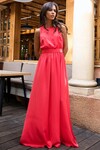 Длинное платье кораллового цвета - интернет-магазин Natali Bolgar