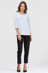 Блуза голубого цвета с оборкой 2 - интернет-магазин Natali Bolgar