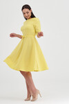 Платье лимонного цвета со съемным поясом 4 - интернет-магазин Natali Bolgar