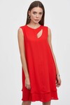Платье А-силуэта красного цвета 1 - интернет-магазин Natali Bolgar