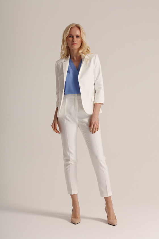 Жакет белого цвета с декоративными карманами 5 - интернет-магазин Natali Bolgar