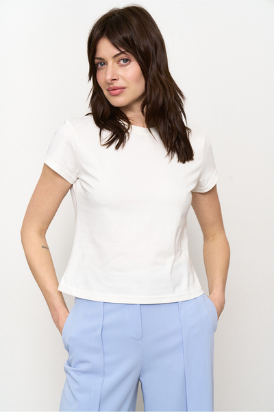 Молочна футболка з бавовни  – Natali Bolgar