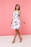 Платье белого цвета с отрезной талией   1 - интернет-магазин Natali Bolgar