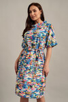 Свободное платье с ярким принтом - интернет-магазин Natali Bolgar