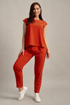 Блуза красного цвета в полоску 3 - интернет-магазин Natali Bolgar