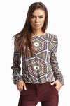Блуза с этническим принтом - интернет-магазин Natali Bolgar