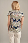 Блуза с короткими рукавами с принтом  1 - интернет-магазин Natali Bolgar