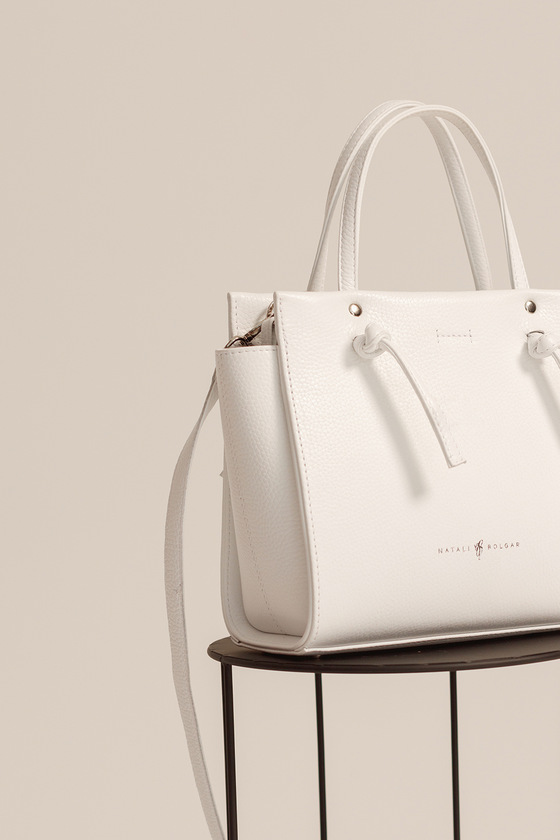 Вместительная сумка белого цвета 1 - интернет-магазин Natali Bolgar