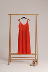 Платье кораллового цвета на бретелях  5 - интернет-магазин Natali Bolgar