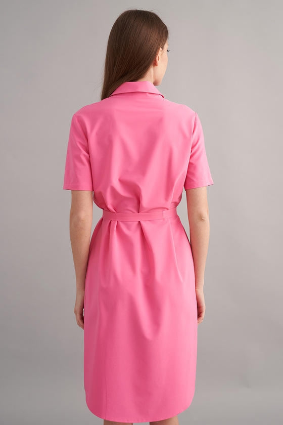 Платье-рубашка розового цвета 3 - интернет-магазин Natali Bolgar