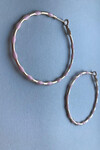 Серьги-кольца с розовой эмалью 1 - интернет-магазин Natali Bolgar