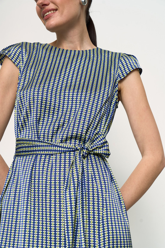 Сукня з поясом у геометричний принт 6 - интернет-магазин Natali Bolgar