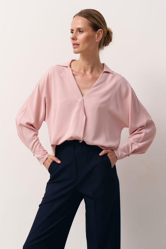 Блуза з віскози кольору пудри 5 - интернет-магазин Natali Bolgar