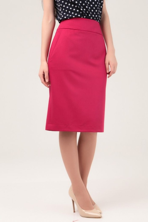 Прямая юбка ягодного оттенка 1 - интернет-магазин Natali Bolgar