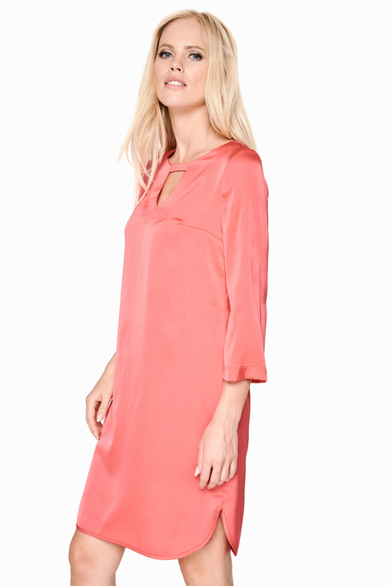 Платье кораллового цвета 1 - интернет-магазин Natali Bolgar
