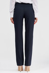 Широкие брюки со стрелками темно-синего цвета 2 - интернет-магазин Natali Bolgar