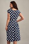 Платье темно-синего цвета в горох 2 - интернет-магазин Natali Bolgar