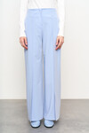 Блакитні штани кльош із розрізами 3 - интернет-магазин Natali Bolgar