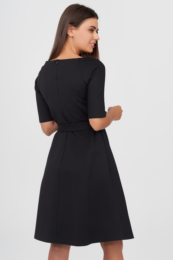 Платье А-силуэта черного цвета 2 - интернет-магазин Natali Bolgar