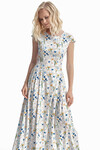 Длинное платье с цветочным принтом 1 - интернет-магазин Natali Bolgar