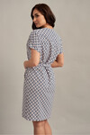 Платье с принтом ромбы с V-образным вырезом 2 - интернет-магазин Natali Bolgar
