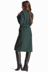 Двубортное пальто зелёного цвета 1 - интернет-магазин Natali Bolgar