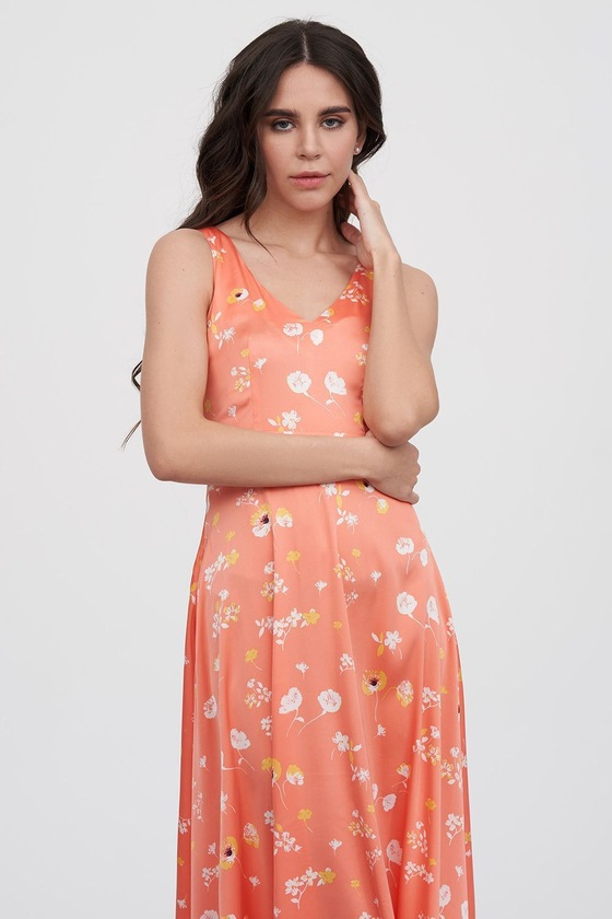 Сукня-міді у цвітковому принті 1 - интернет-магазин Natali Bolgar