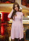 Платье А-силуэта пудрового цвета 1 - интернет-магазин Natali Bolgar
