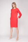 Свободное платье красного цвета 2 - интернет-магазин Natali Bolgar